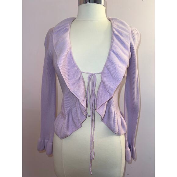 Pink Rose Women's Open Cardigan Sweater Lilac Small NWT - Picture 1 of 5